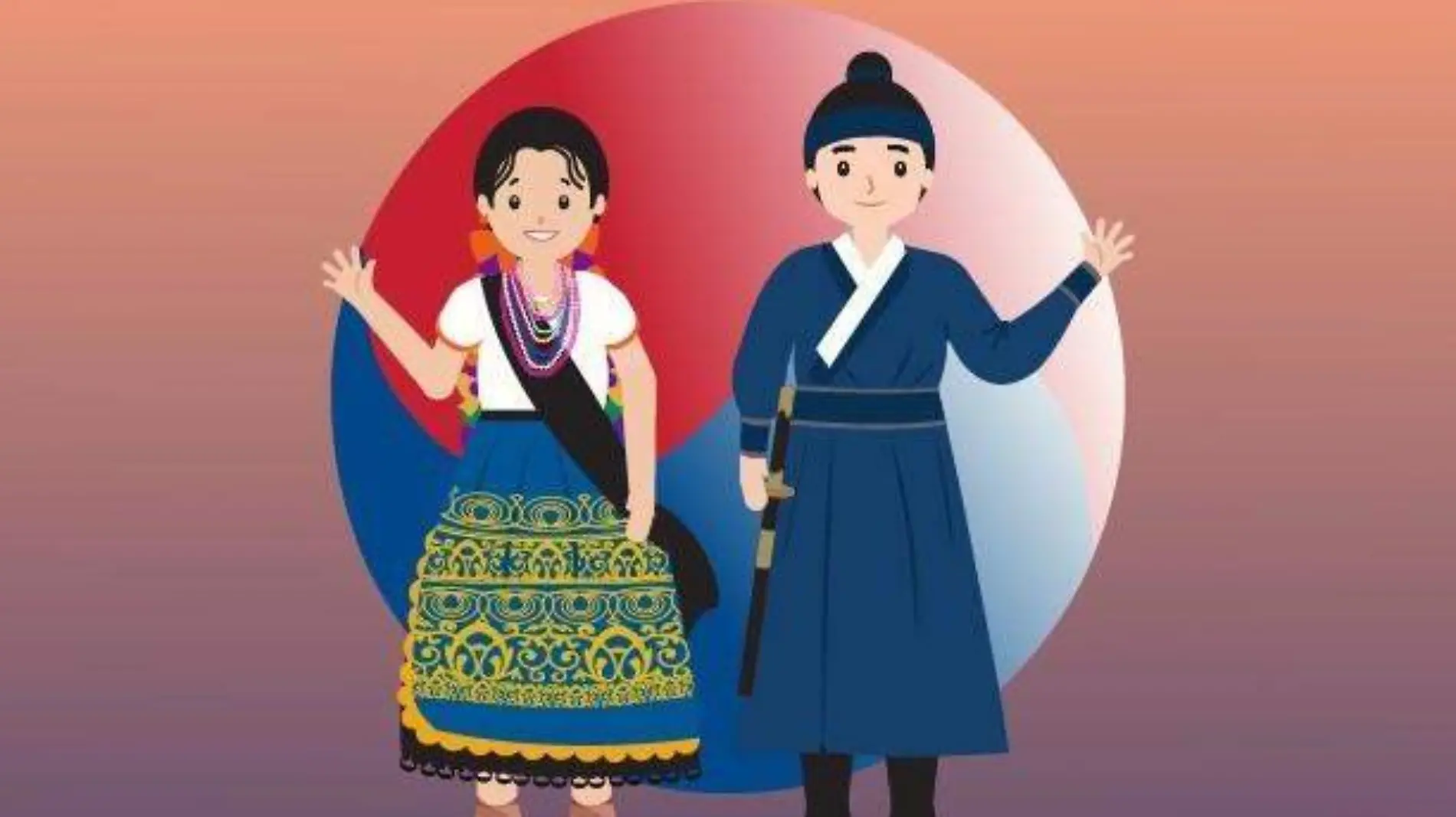 Cartel del Festival de Corea en Pátzcuaro